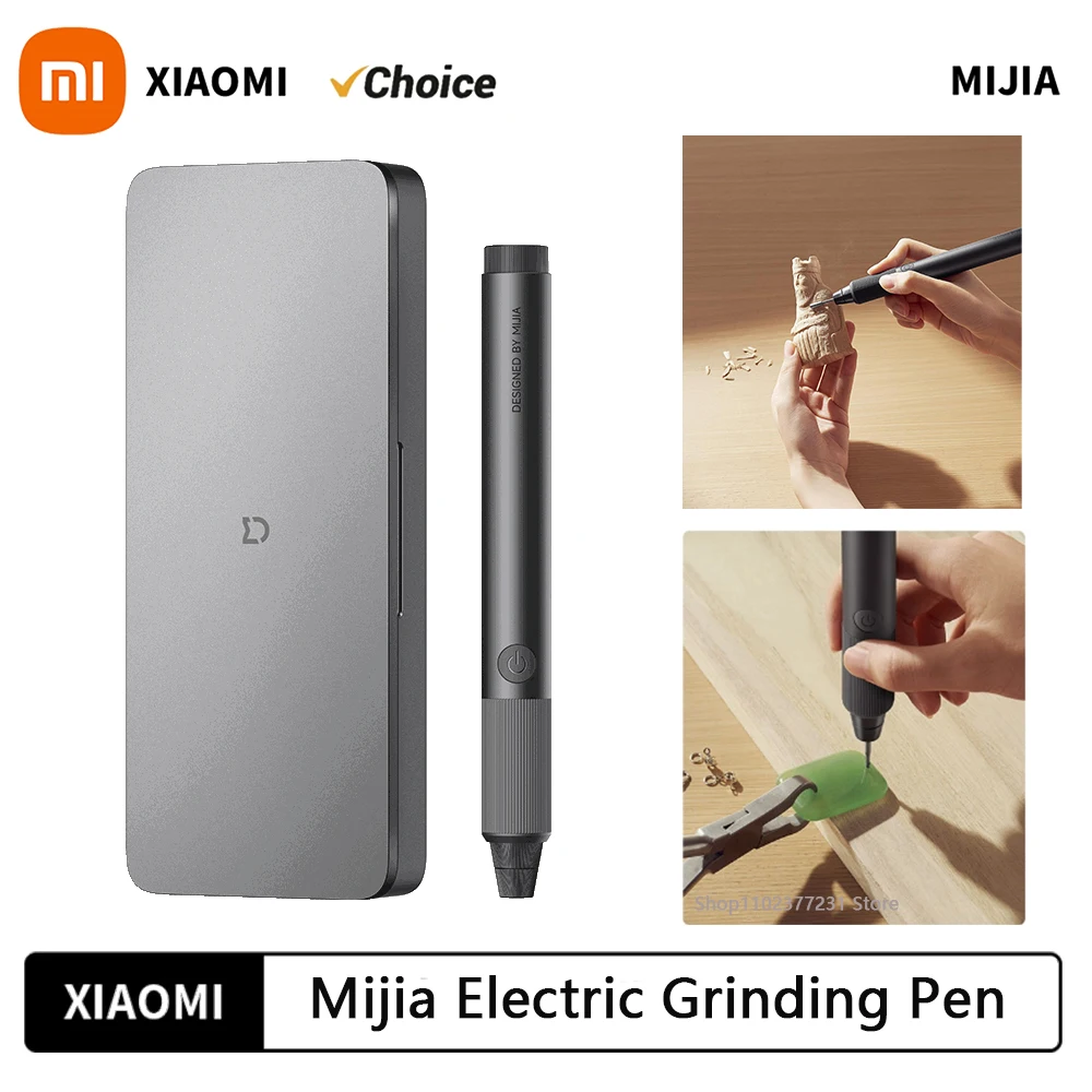 Xiaomi Mijia Electric Grinding Pen 22000r/min Brushless Motor Fast Carving Polishing Burnishing Drilling Mini Grinder Home Tool