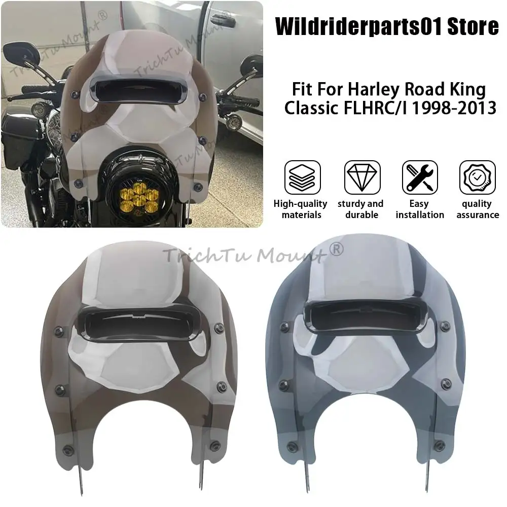 For Harley Road King Special FLHRXS 2021 2022 2023 2024 2025 Windshield/Windscreens/Wind Deflectors Kit Motorcycle Part Plastic