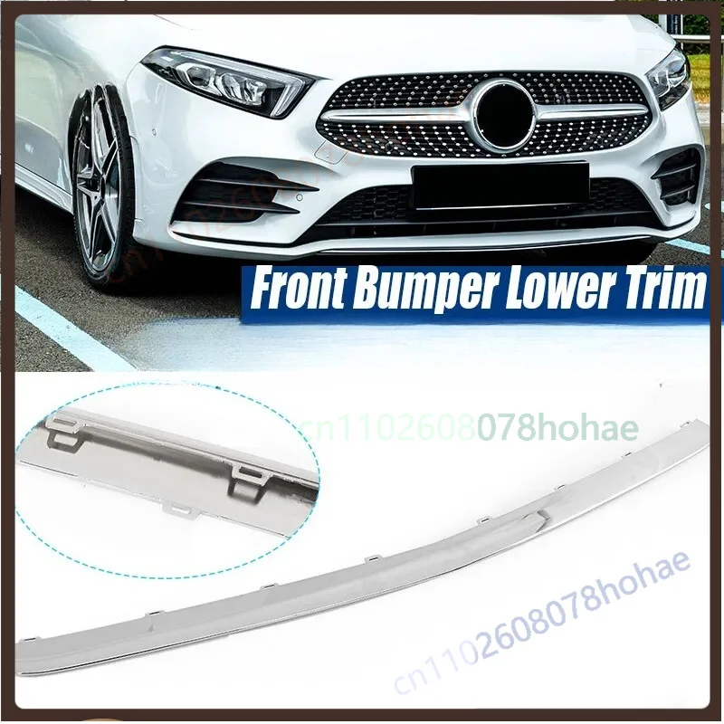 For A1778854202 Front Bumper Chrome Decorative Strip for Mercedes Benz A-Class W177 A220 A250/A35 2019-2021