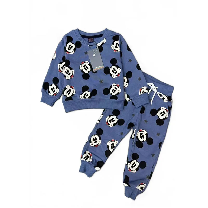 

0-5year Fashion Cartoon Mickey Sweatshirt+Trousers Set Boy Girl Long sleeve Print Autumn Kids Tracksuits Suits