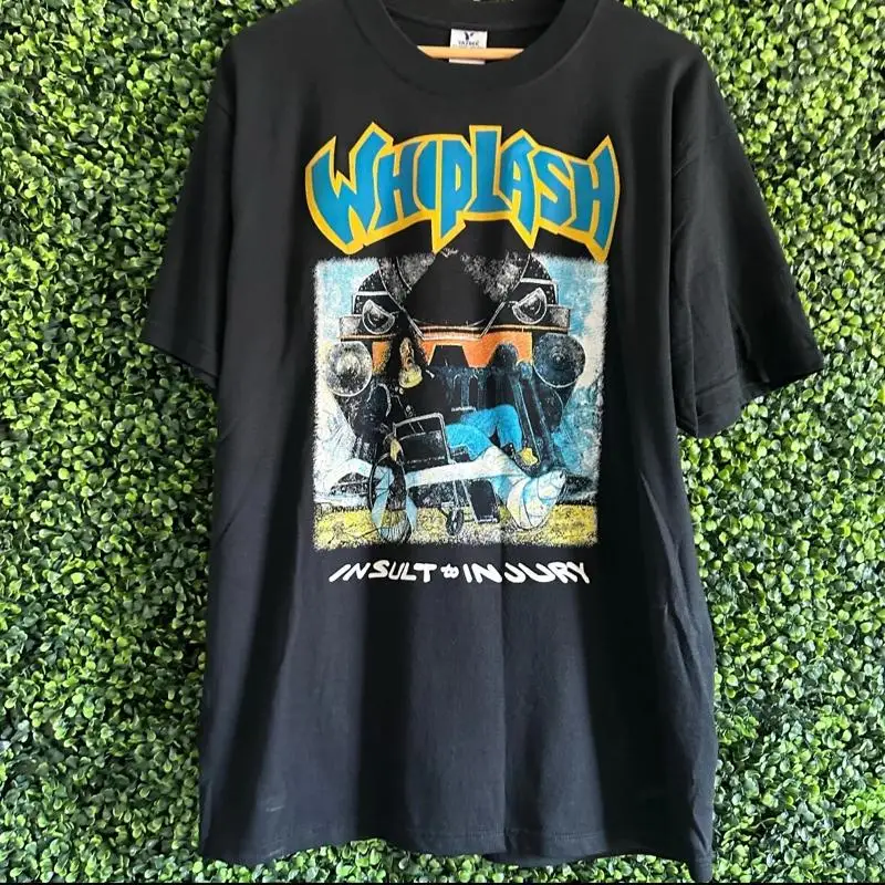 

Whiplash Insult to Injury Large Metal Band T Shirt