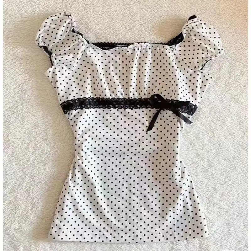 Aesthetic Vintage Leopard Print Hot Girl T-Shirts Women Design Y2k Short Sleeve O-neck Slim Tops Retro Casual Summer Clothing