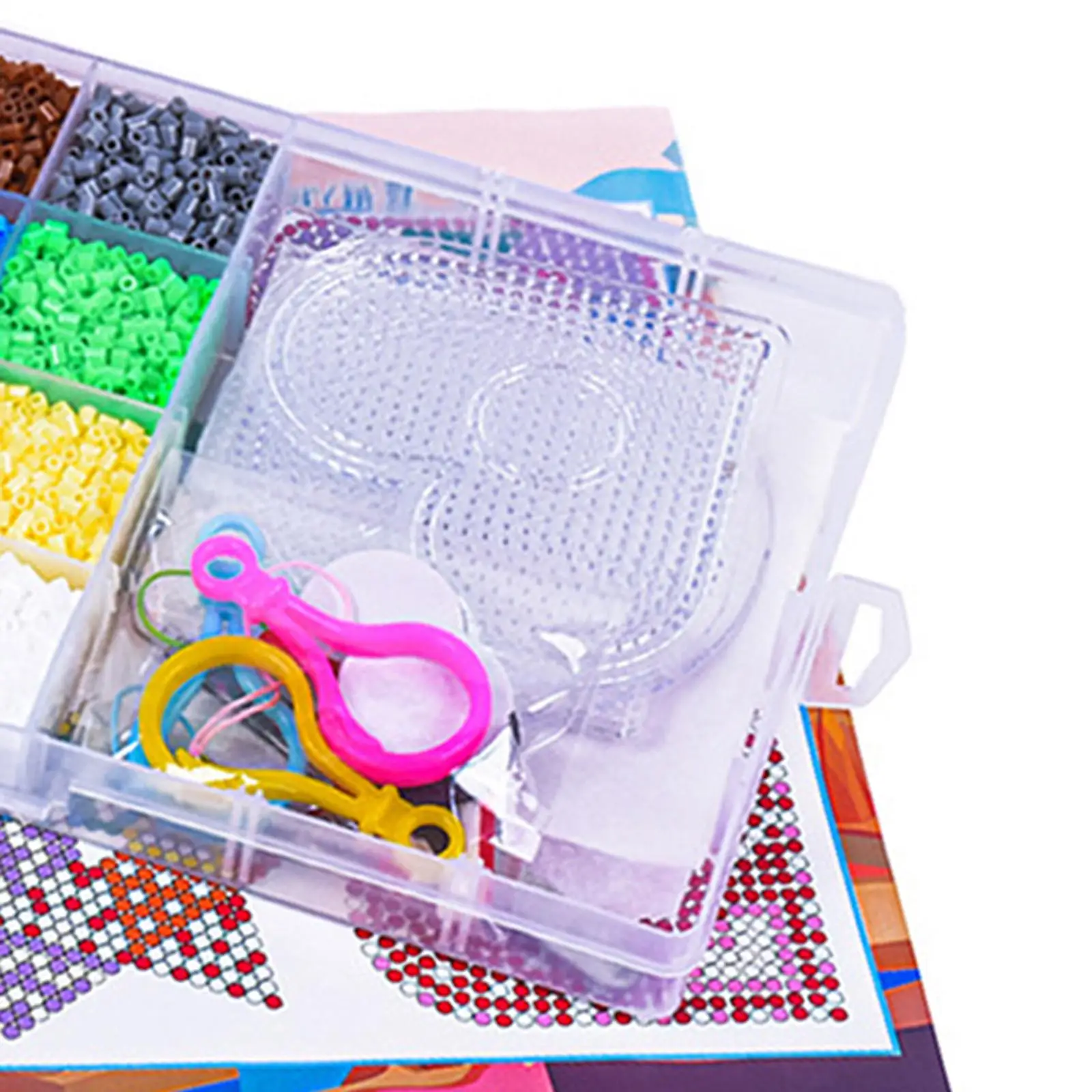 

16Colors Hama Beads Puzzles Toys 2.6mm Fuse Beads Craft Beads Christmas Gift