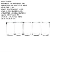 5PCS YUHETEC Straight Glass Tube For Eleaf Ijust S/ijust 2/ijust 3/ELLO DURO/PICO 25/MELO RT 22/25/MELO 300/Melo 3 Mini