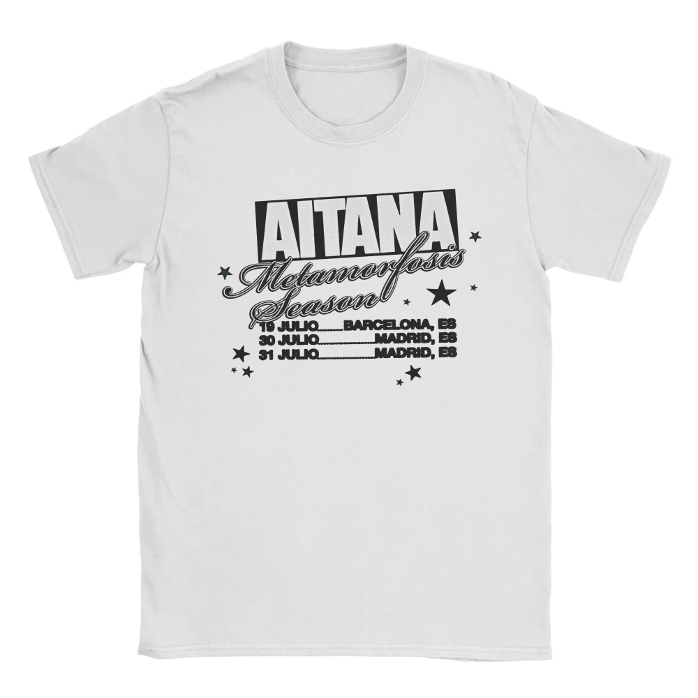 فراشة Aitana القطن تي شيرت للكبار الصيف الشارع نمط الرجال النساء تي شيرت س الرقبة الهيب هوب تيز المتضخم بالجملة القمم #1