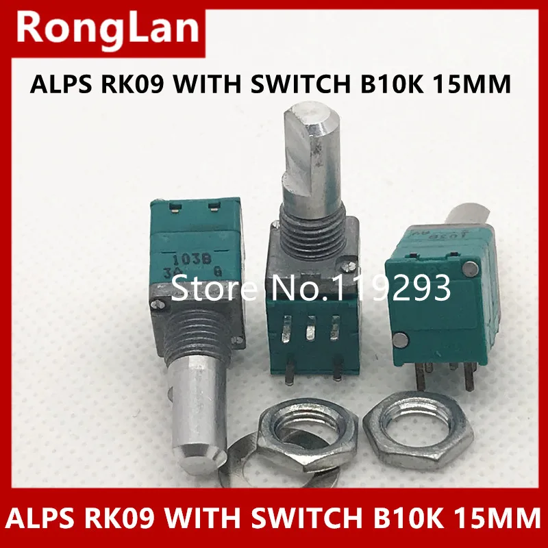 

[BELLA]The new import Japan ALPS RK09 Precision Potentiometer B103 B10K 15MM Axle--10PCS/LOT