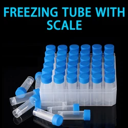 1.8ml-100 well box 100 cryovials in plastica con scala, provette da centrifuga a fondo piatto da 1.8/5ml, scatola crioviale da 36/100 pozzetti