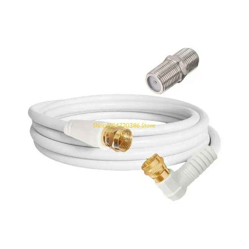 K0EA Premium RG59U Sound Video Cable With F Type Female Port and Double Male Connectors