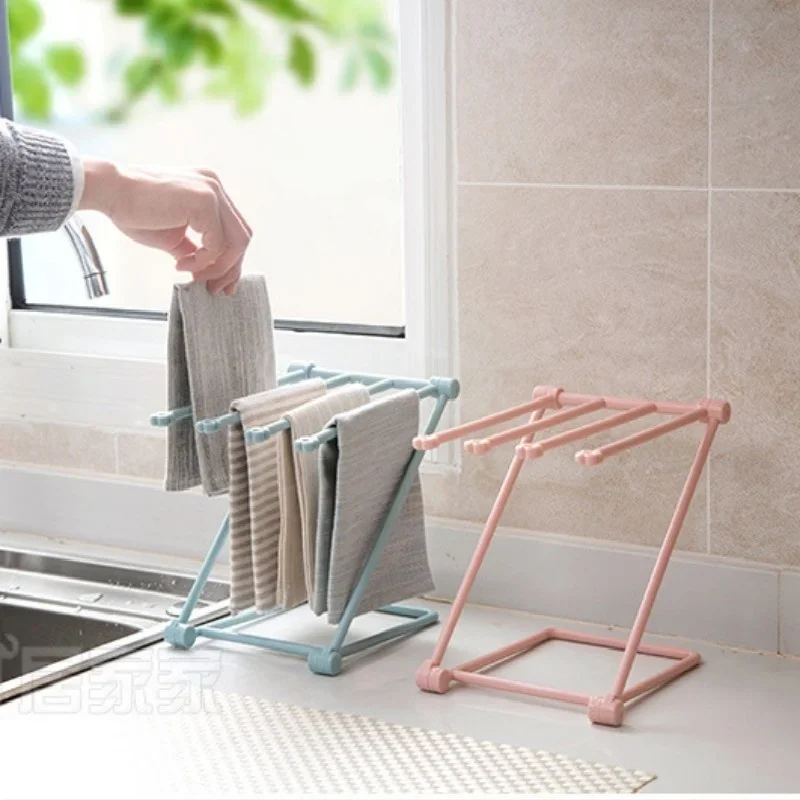 

Plastic Folding Rack Kitchen Towel Rack Storage Rack Shelf Organizer Home Organization and Storage