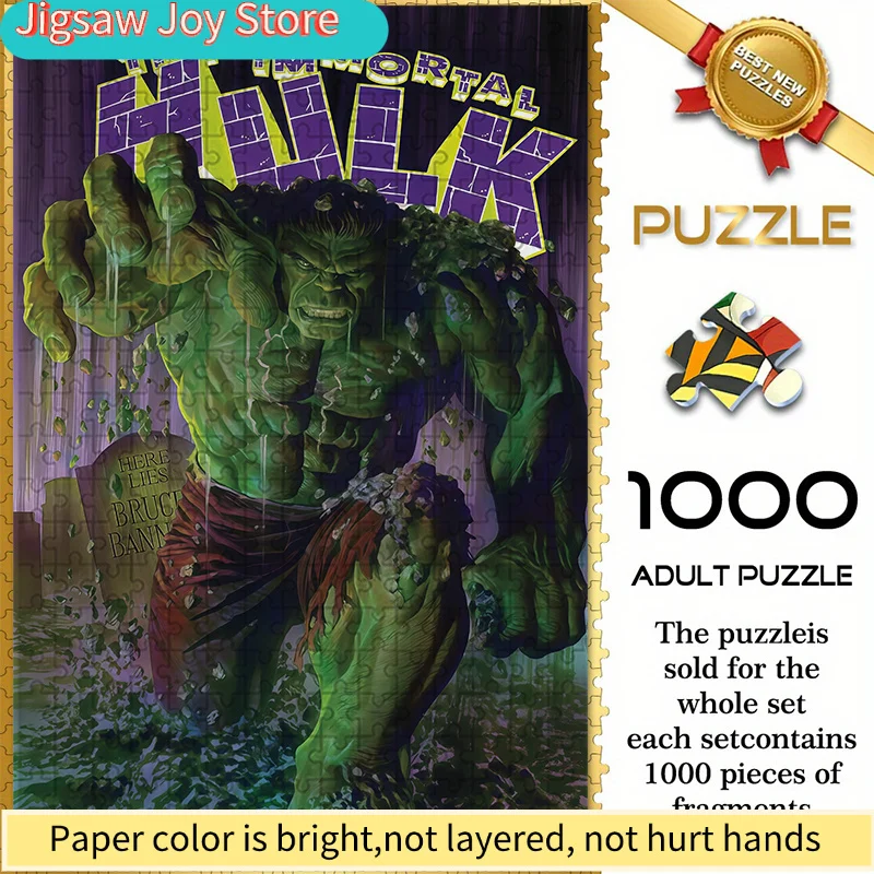 

Пазл-головоломка с тематикой Marvel Z11.3-64, «Пробуждение Бессмертного Халка» в стиле комиксов — прочный, толстый, из полиуретана, для самостоятельной сборки