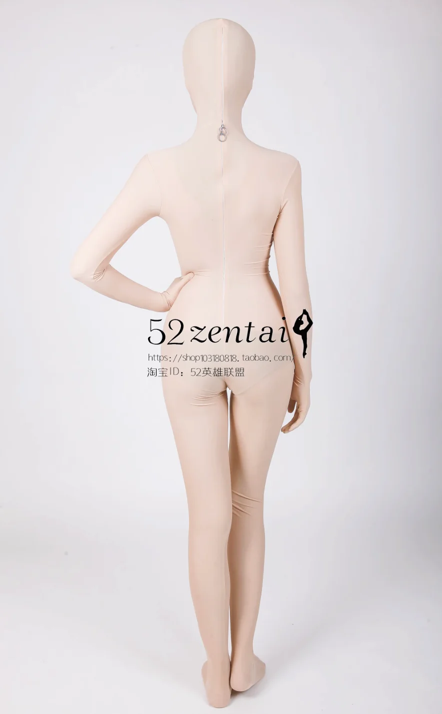 Personalizza la seconda tuta in pelle con crossdress cosplay con linea di scollatura forma del seno B-F Cup kigurumi zentai suit