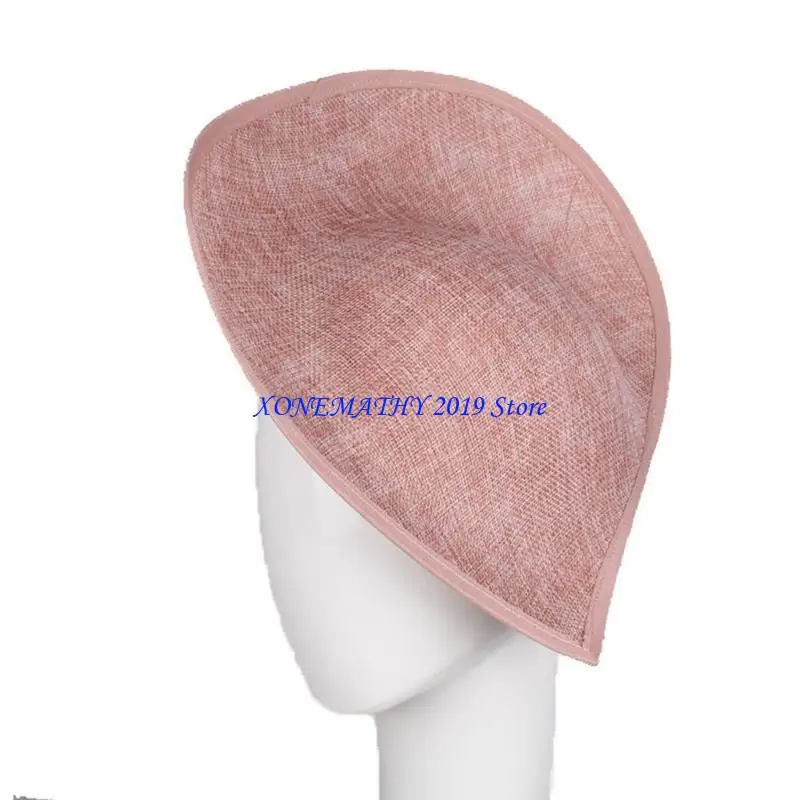 

F42F Fascinator Base DIY Saucer Sinamay Hat Base Teardrop Sinamay Saucer Hat Base