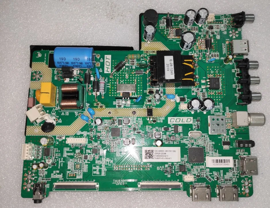 THU63D1 Original Haier H43E12  motherboard 0090731701 screen PT430CT02-4 81v 550ma