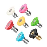 7pcs Quick Connector Car Washing Nozzles Metal Jet Lance Nozzle High Pressure Washer Spray Nozzle 1/4\