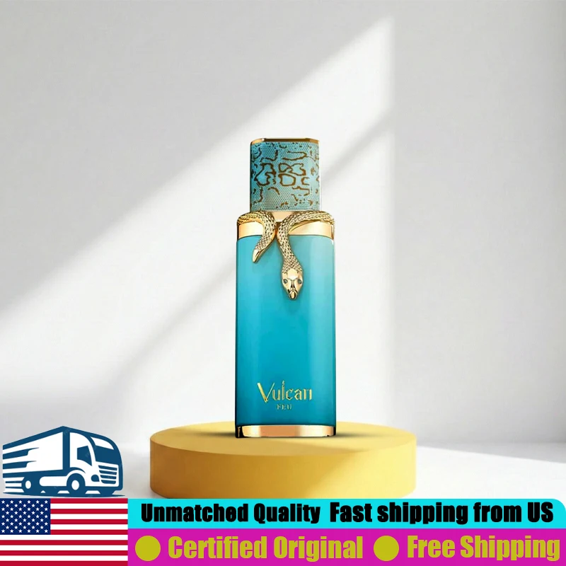 

French Avenue Vulcan Feu EDP Spray 3.4 Oz Original Arab Perfumes 100 ML Natural Long-Lasting Floral Spicy Unisex Cologne Perfume