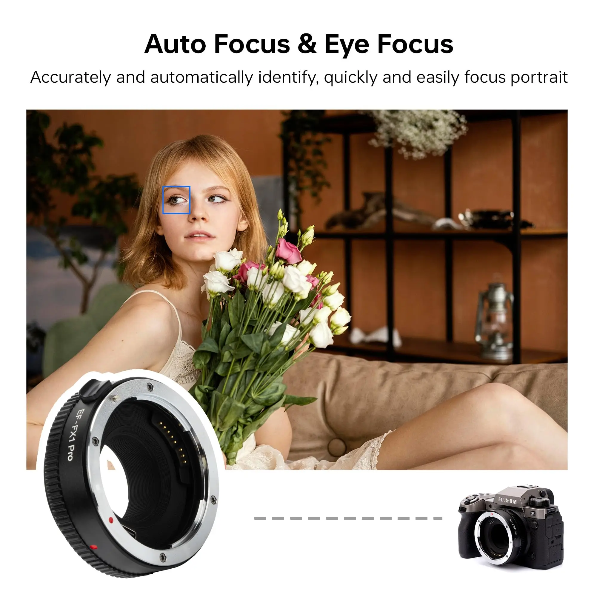 Viltrox EF-FX PRO EF-FX1 PRO EF-FX2 PRO Lens Adapter Built-in Manual Aperture Adjustment for Canon EF/EF-S lens to Fuji X-mount
