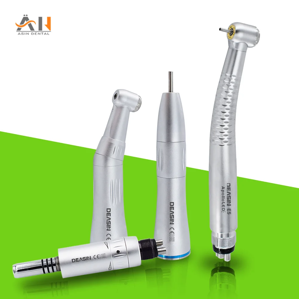 Dental High&Low Speed Handpiece Kit Straight Contra Angle Single Water Spary Air Turbine 4 Hole 2 Hole Dental Dentist Accessorie