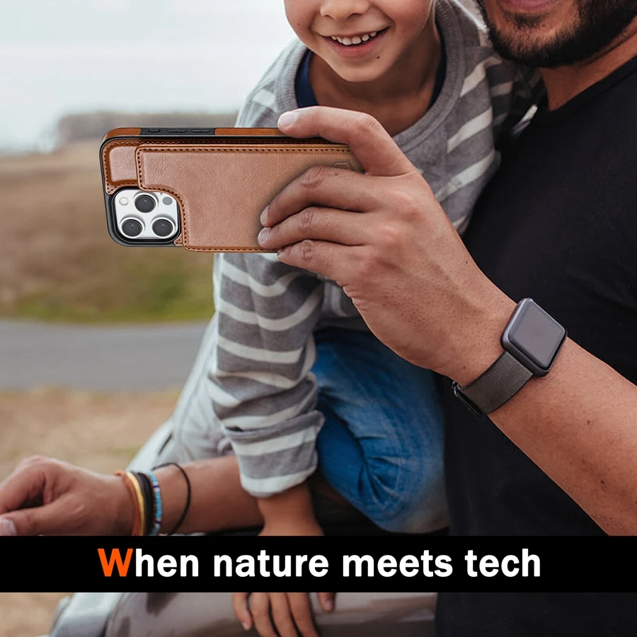 Wallet RFID Blocking Layer Protect Magnetic Leather Case Suitable For iPhone 18 Pro Max 18 Pro Shockproof Protective Card Bag view 6