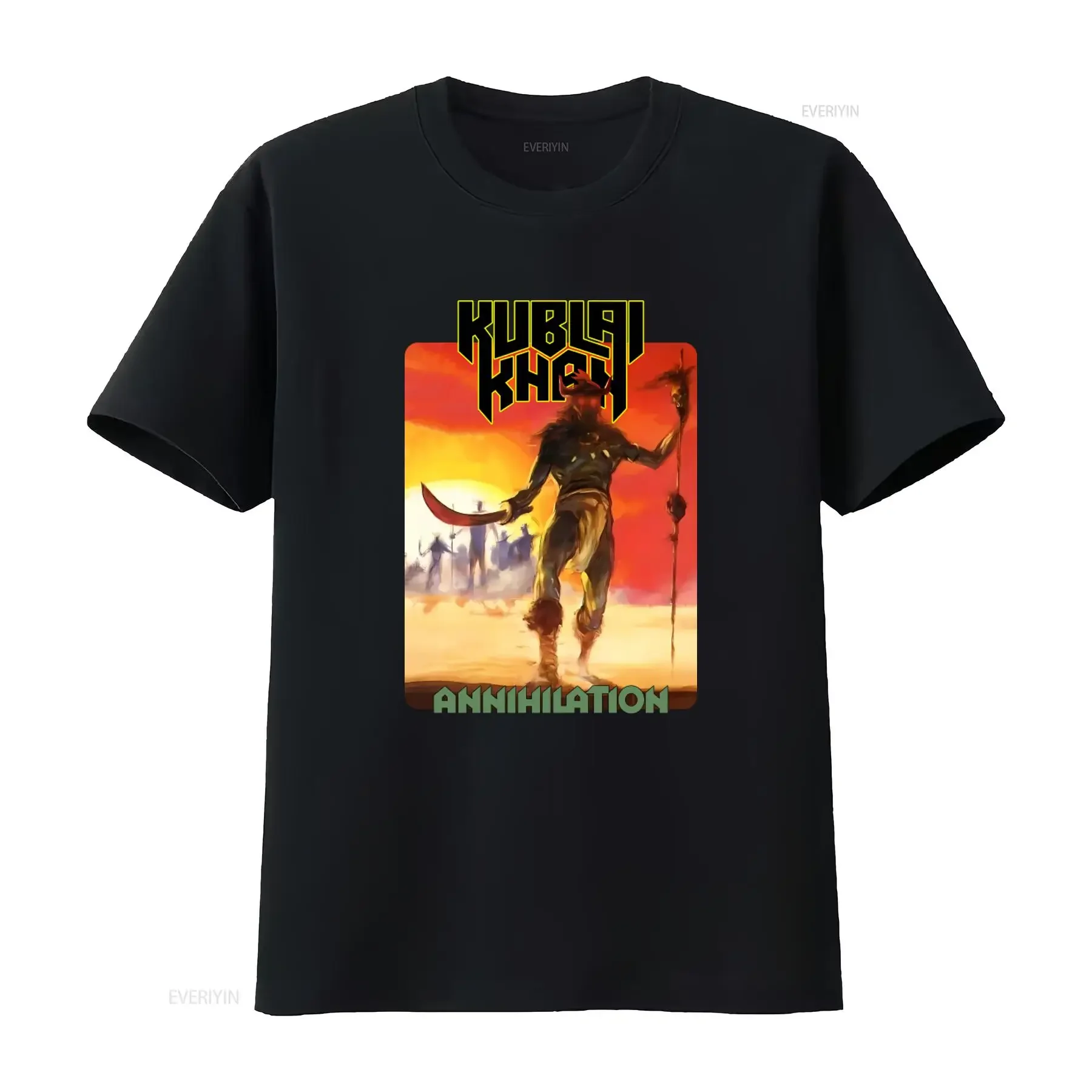 KUBLAI KHAN Annihilation T shirt Perfect for Metal Music Fans vintage Washed Breathable designer clothes Stylish fashion