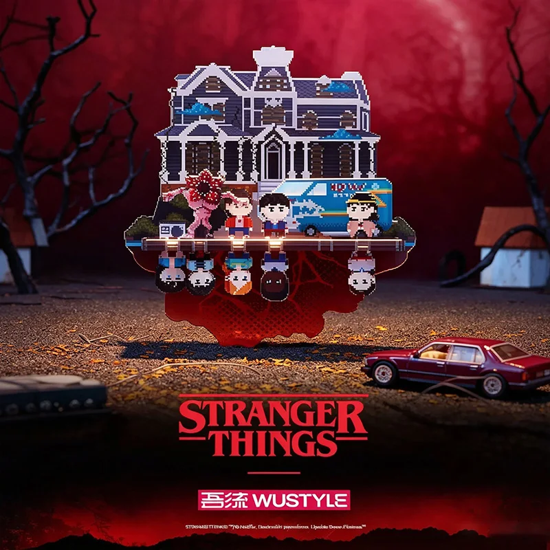 Genuine WUSTYLE Stranger Things Upside Down Scene Acrylic Fridge Magnets Classic American TV Series Fan Collection Gifts