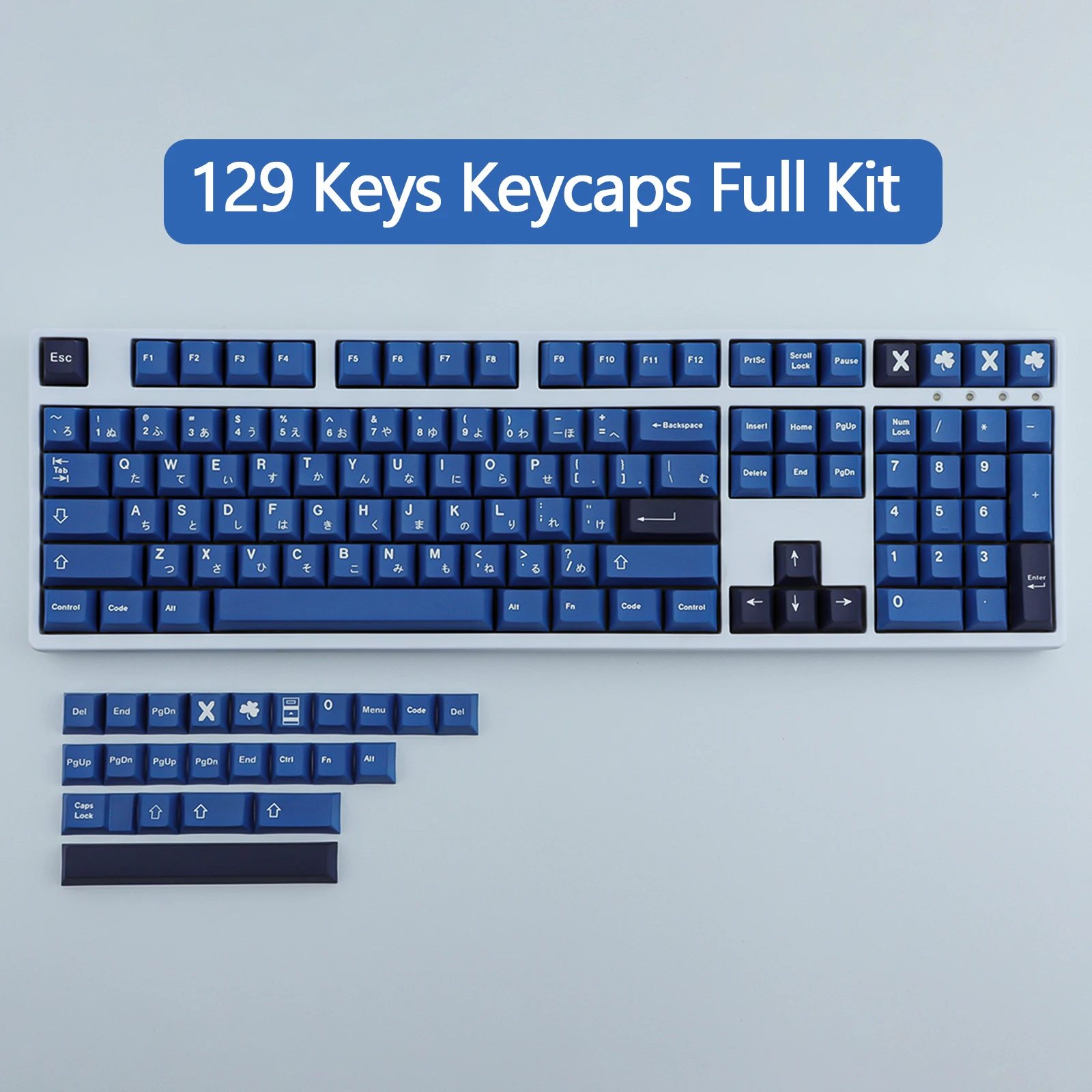 129 Tasten GMK Striker Tastenkappen PBT Tastenkappe Kirschprofil Farbsublimation für Cherry CMMK TM680 mechanische Tastatur für MX-Schalter