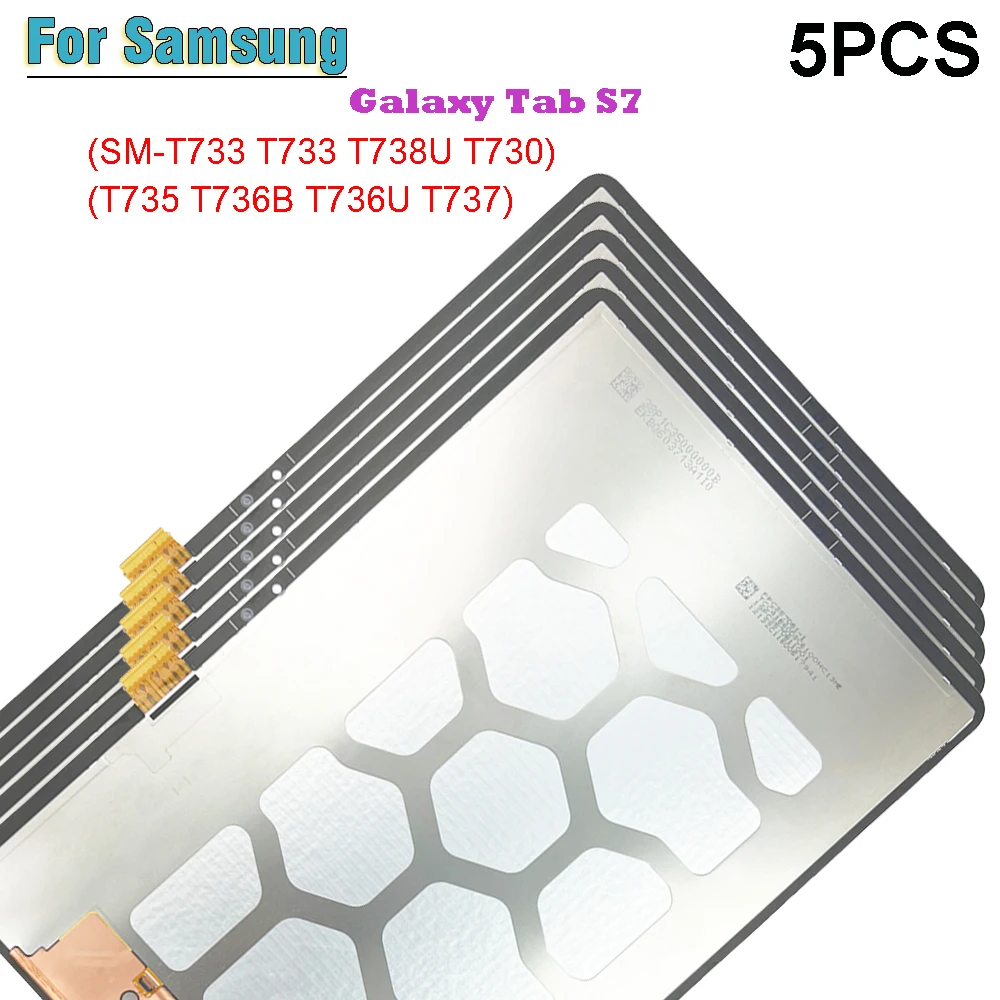 5PCS New For Samsung Galaxy Tab S7 SM-T730 T730 T733 T736 T738U T735 T737 LCD Display Touch Screen Digitizer Glass Assembly