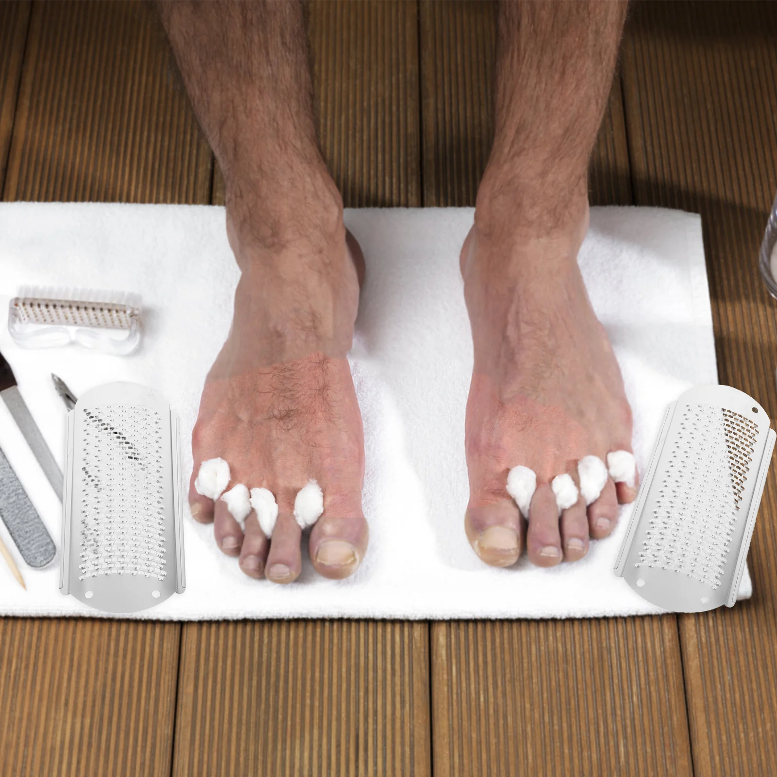 

3Pcs Foot Files Stainless Steel Callus Remover Pedicure Tool Hard Skin Remover Manual Foot File for Smooth Feet