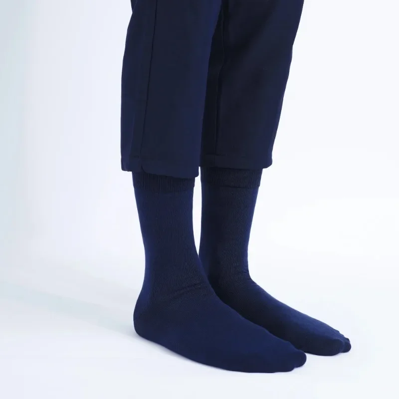 5 Pairs Mens Dress Socks Plus Large Size，High Quality Combed Cotton Crew Socks，Black Cool Argyle Breathable Casual Socks for Men