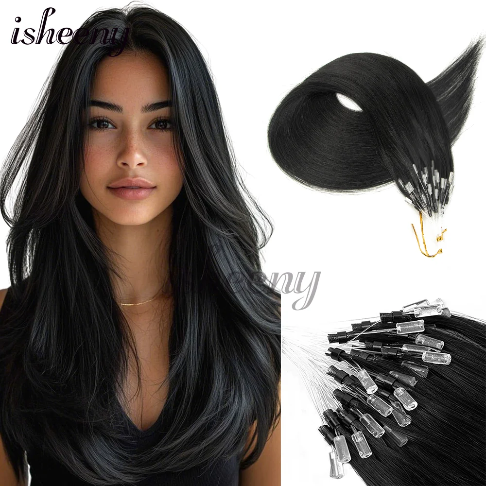 

Наращивание человеческих волос Micro Loop Легкая установка Домашняя машина Натуральные волосы Remy 30 г/упак. 12-20 дюймов