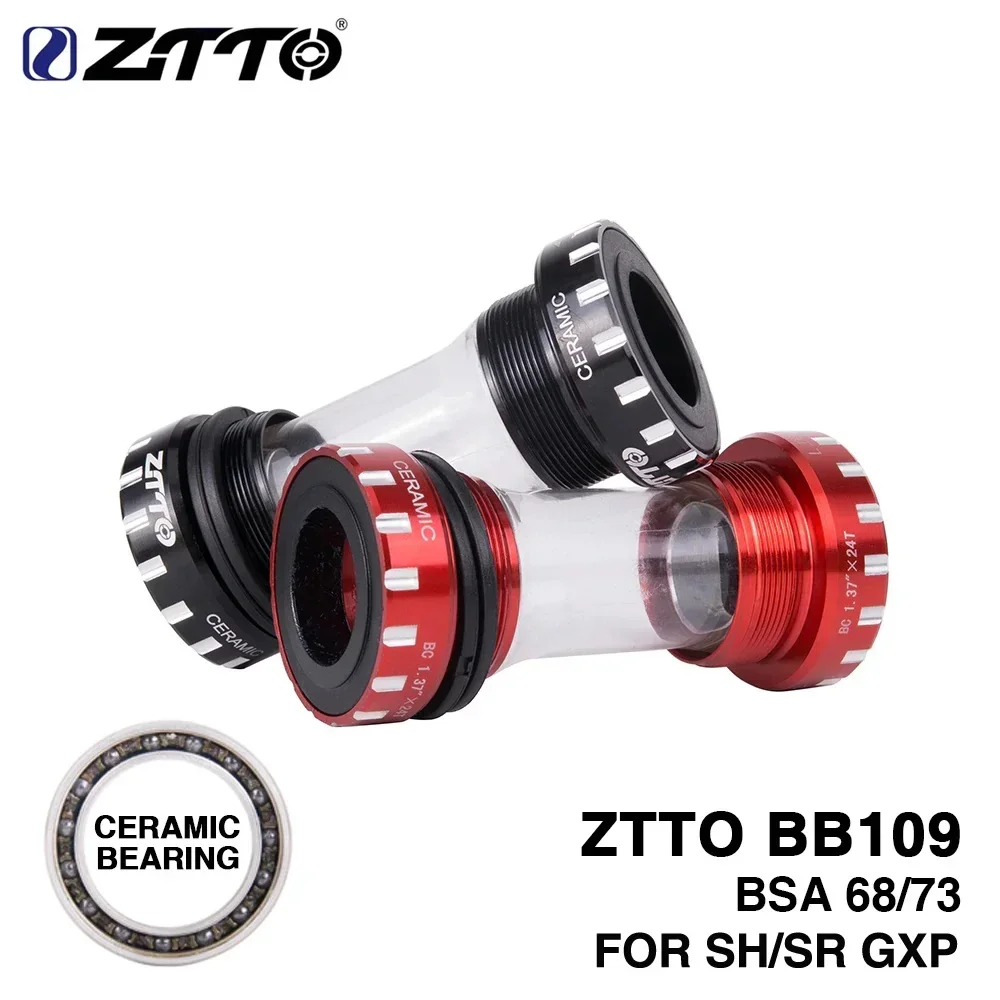 CERAMIC Bearing BB109 BSA68 Bsa 73 MTB Road Bike External Bottom Brackets for Parts 24mm BB 22mm GXP Crankset Accessories