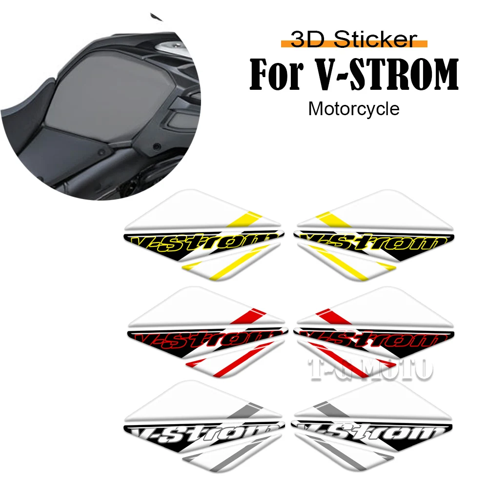 

For Suzuki V STROM VSTROM DL 1000 650 250 1050 XT 650XT 1000XT 1050XT 3D resin Motorcycle Tank Pad Protector Stickers Decal