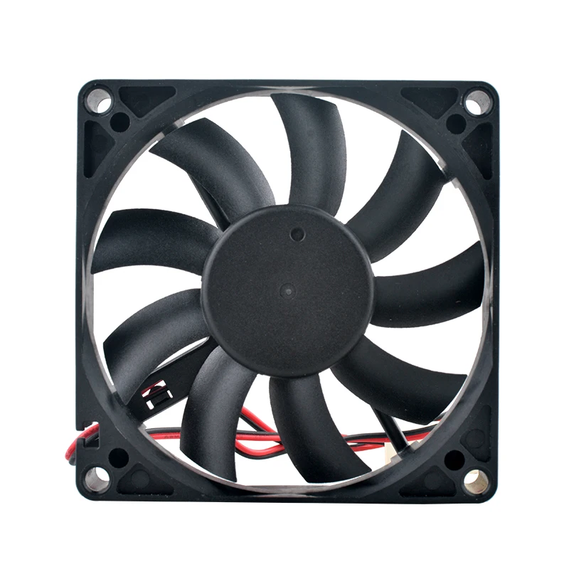 PLA08015S12M 8cm Diameter 80mm Fan 80x80x15mm DC12V 0.10A 2-Pin Quiet Axial Flow Fan for Chassis Power Supply Cooling