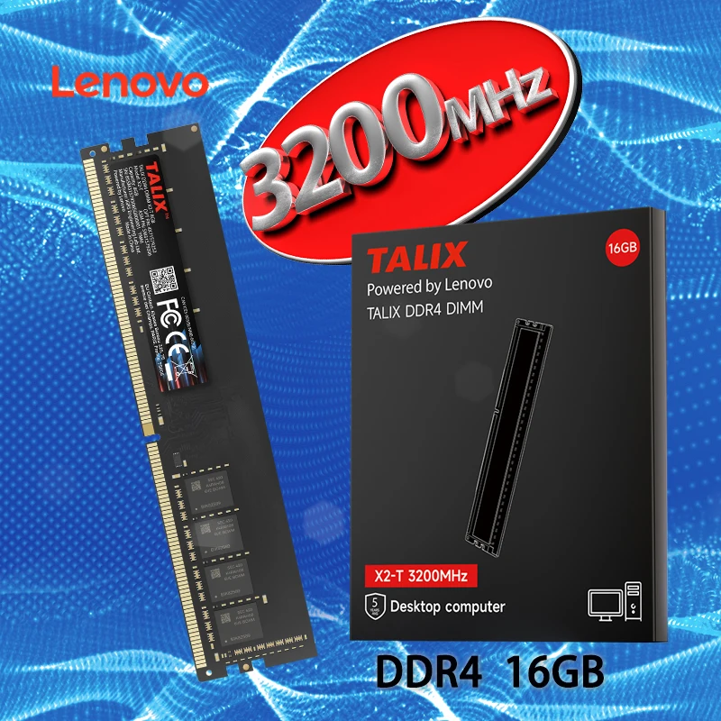 TALIX DDR4 8GB 16GB 3200MHz Desktop Memory Stick Lenovo 1.2V UDIMM RAM for Intel AMD Motherboard Plug and Play Durable Stable
