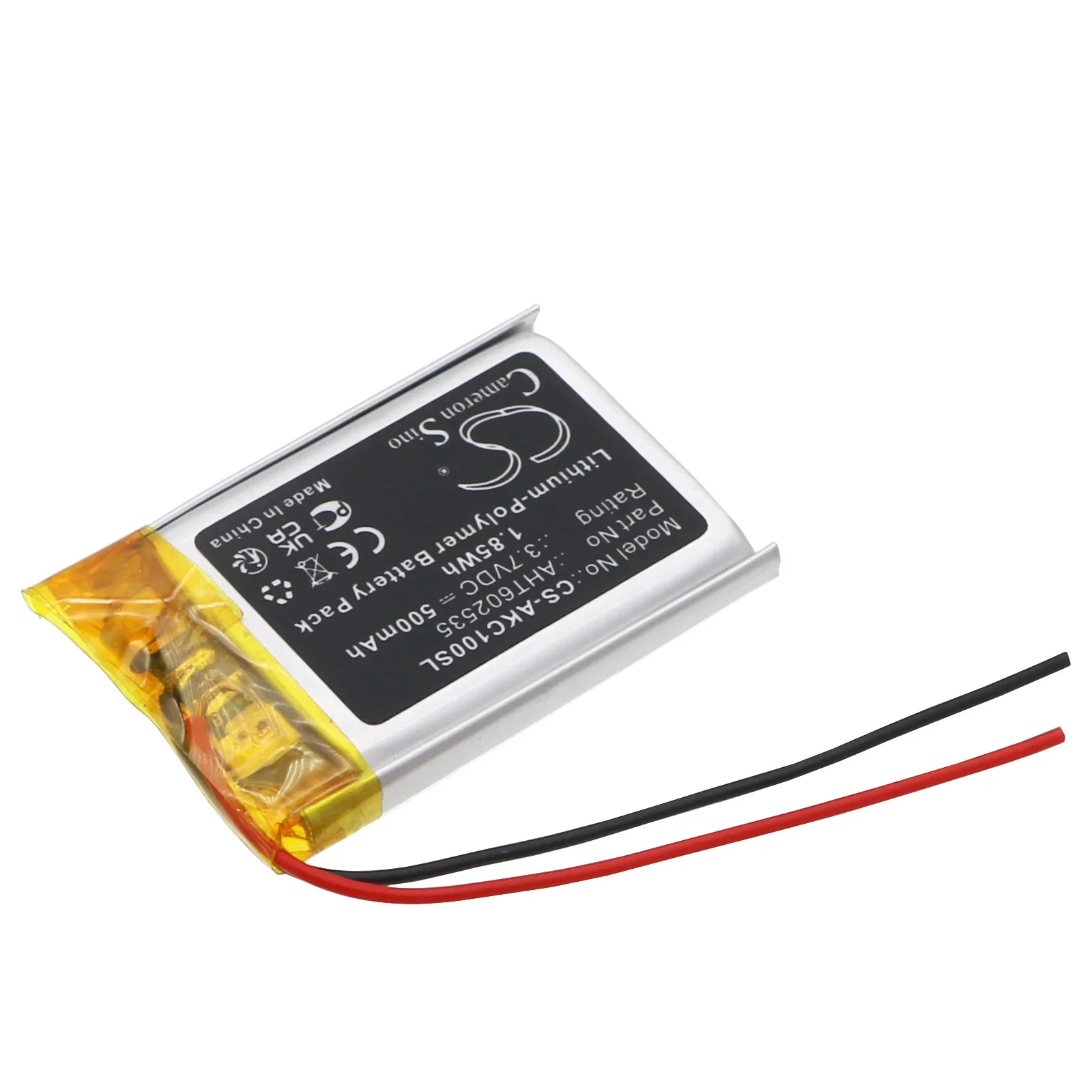 CameronSino 500mAh 3.7V 1.85Wh بطارية ليثيوم بوليمر روبوت لـ Anki AHT 602535   ناقلات روبوت كوزمو روبوت