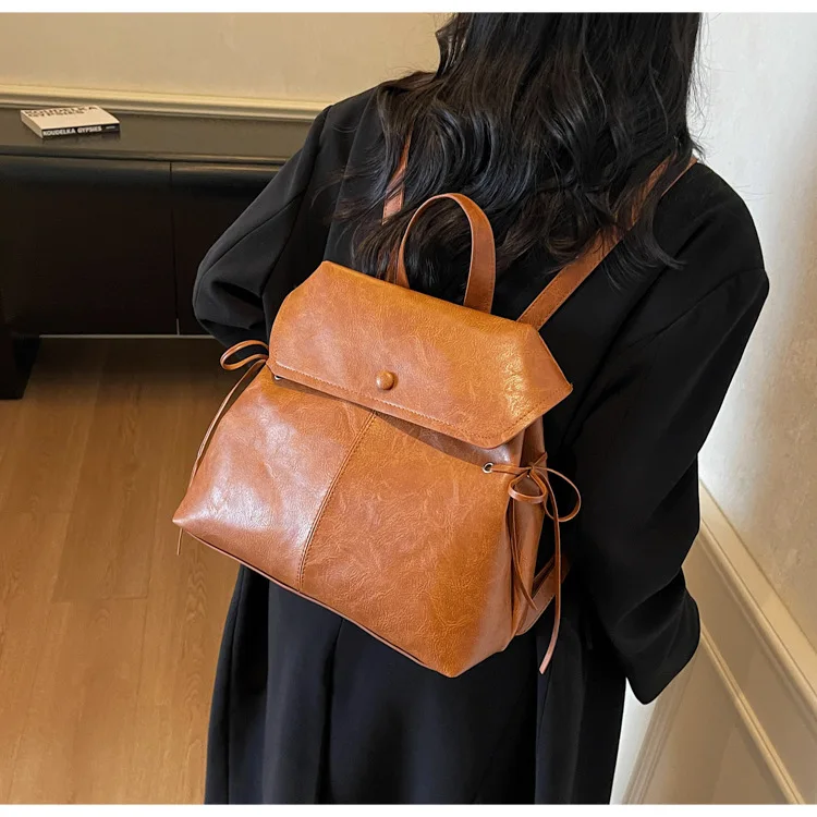 

Винтажный женский рюкзак на шнурке, школьные сумки из искусственной кожи, рюкзаки для девочек-подростков, женские сумки на плечо, женский рюкзак