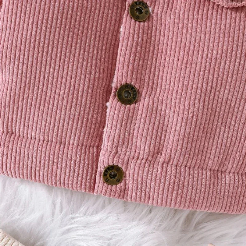 معطف قطني طويل الأكمام لحديثي الولادة ، جاكيت دافئ ، ملابس أطفال حديثي الولادة ، موضة غير رسمية ، ملابس خروج للطفل ، عمر 0-3 سنوات ، الشتاء