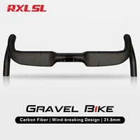 Manillar de bicicleta de grava, manillares de carretera de carbono de velocidad, RXL SL,31,8mm, enrutamiento interior, barra doblada de caída de bicicleta de carreras, 458/478/498mm