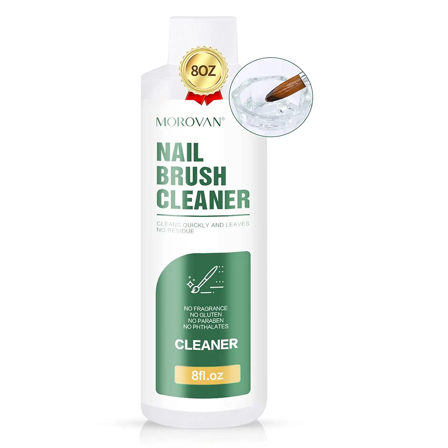 Cleaner-8oz ทำความสะอาดแปรงเล็บสำหรับทุกแปรงเล็บเล็บอะคริลิกแปรงเล็บแปรงน้ำยาทาเล็บเจลสำหรับทุกเครื่องมือทำเล็บ