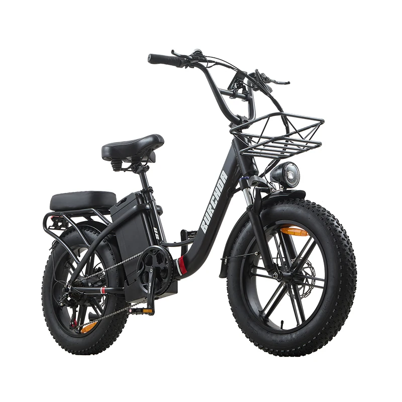 Burchda U8 Hochleistungs-Elektrofahrrad für Erwachsene 48V 31,5Ah Abnehmbarer Akku Große Reichweite City-Pendler-Fahrrad mit Fettreifen Schnee- und Geländetauglich Alufelgen E-Bike
