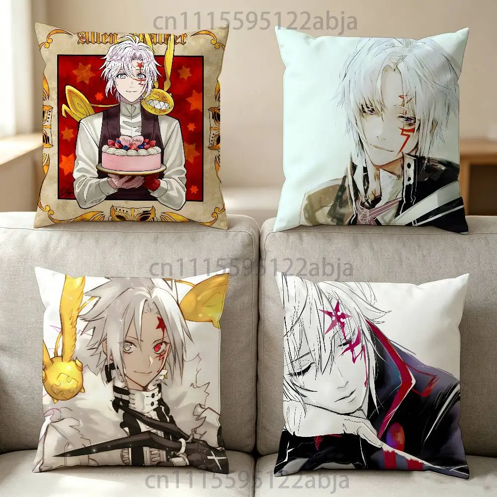 D Gray Man A-Allen Walker Throw Pillow Case 50x50cm DIY Square Pillowcase Square Office Cushion Cover