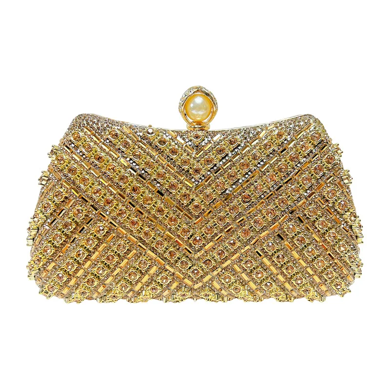 

Dinner Rhinestone Clutch Bag Versatile Chain Crossbody Chain Box Bag Tide Handbag Women Sacs Marques Luxes Bolsas Diseñador Lujo