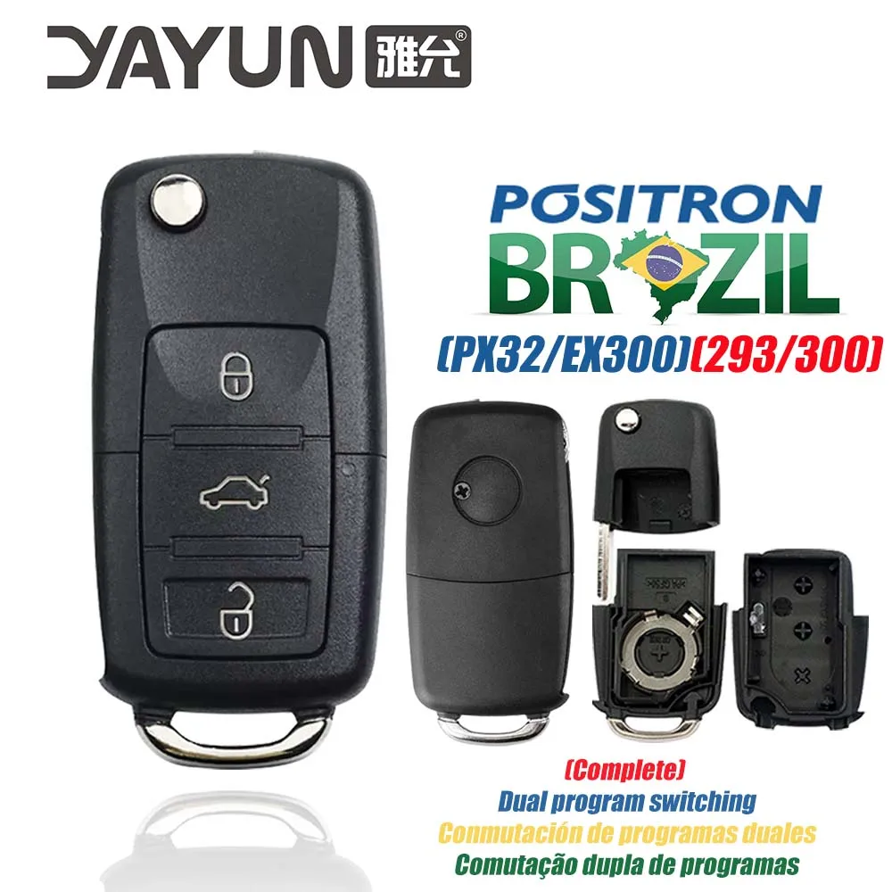 

YAYUN AKVWF107 Positron Flex Shell охранная сигнализация 3-кнопочное управление с зажимом для аккумулятора для VW