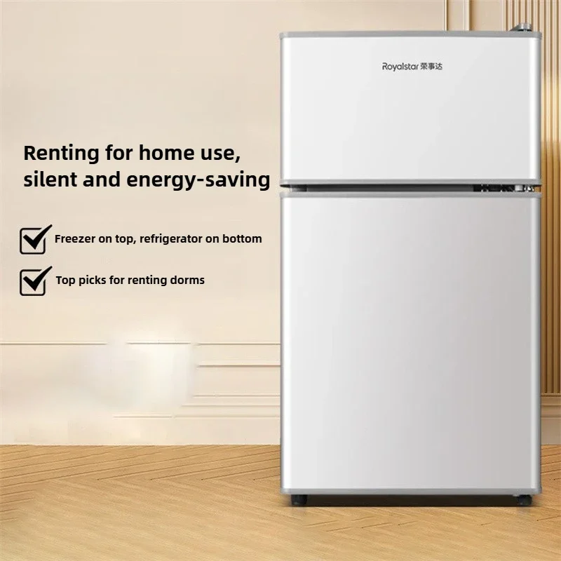 ثلاجات بباب مزدوج 68 لتر للمنزل، ثلاجة موفرة للطاقة، ثلاجة غرفة تأجير عنبر مع فريزر عميق Z