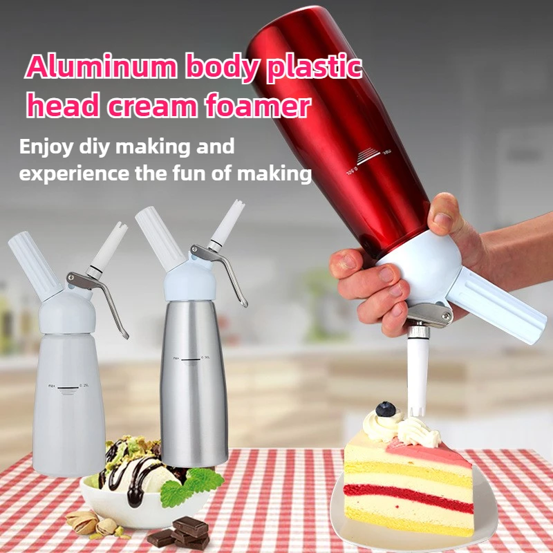 500 مللي كعكة مخفوق كريم بندقية موزع كريم اثارة كعكة الحليب الشاي الحلوى أداة الغاز سيفون الخبز أداة زخرفة