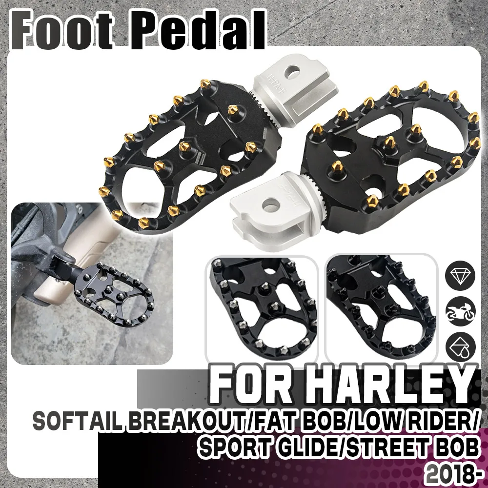 

For HARLEY NIGHTSTER 975 Nightster 975S 2022-UP Anti-Slip Foot Rests Pedals Motorbike Front Floorboards Foot Pegs Driver Footpeg