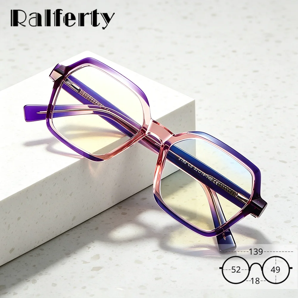 2026 Gradual Tint Square Glasses Frame Female Blue Light Women's Eyewear Optical Frames TR90 Flexi Hinge Eyeglasses Women