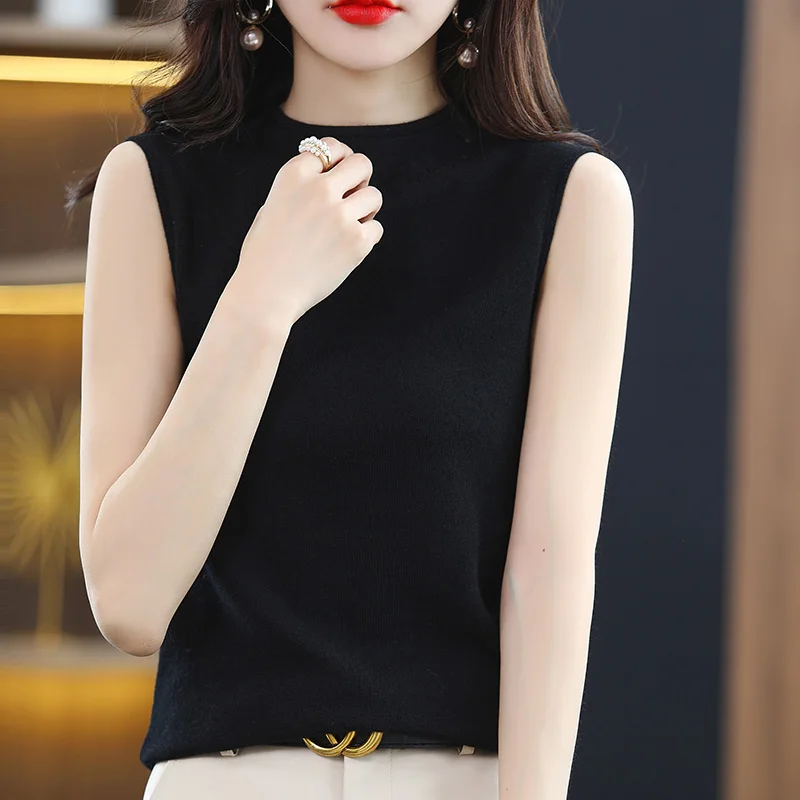 سترة نسائية محبوكة مستديرة من Ne Svel لربيع 2025، بدلة رفيعة، ملابس داخلية، ملابس خارجية، نمط عريض، قطع مستقيمة C... #1