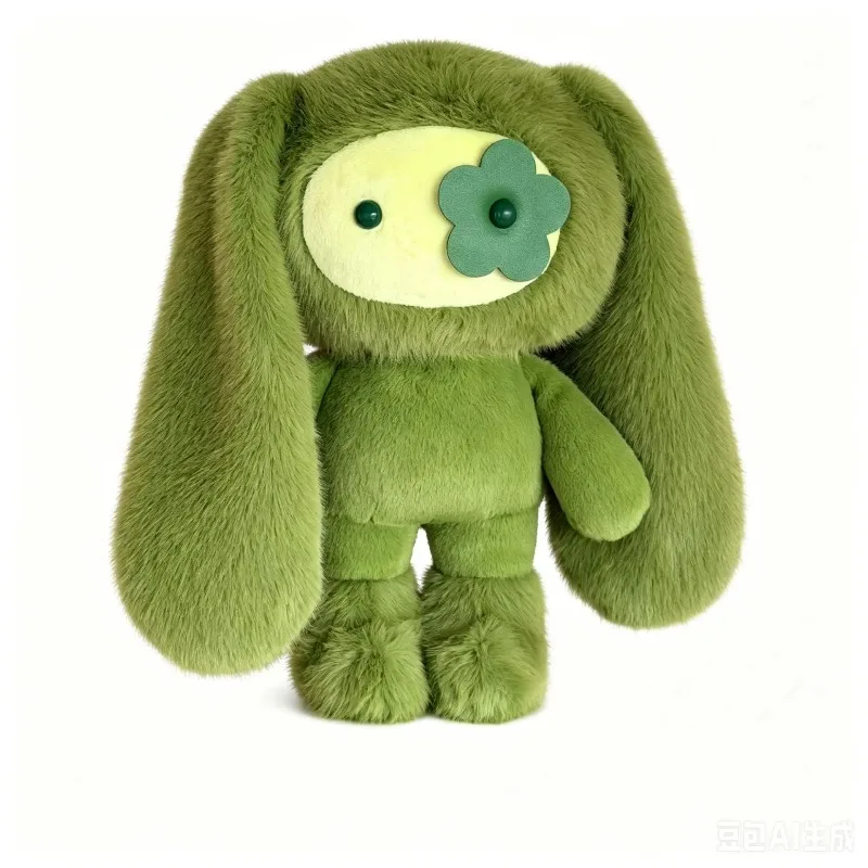 30cm Cute Juju Rabbit Plush  Flower Eye Bunny Stuffed Doll Kawaii Long Ears  Toy Home Decoration Collectible Gift For Girl view 4