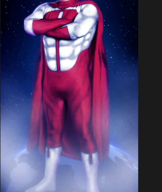 

Omni Man Muscle Shading Cosplay Costumes 3D Print Spandex Superhero Zentai Bodysuits with Cape
