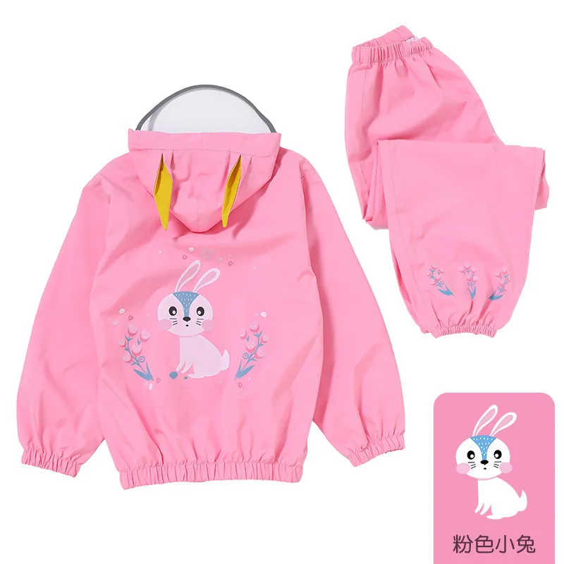 New 2022Children\'s Suit Thickened Raincoat No Conjoined Student Poncho Keep Warm Outdoor Rain Gear Kids Rain Coat